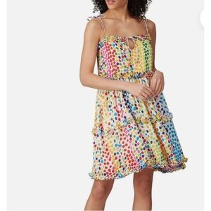 All Things Mochi Blessica Mini Dress Multi-Dot Size XS